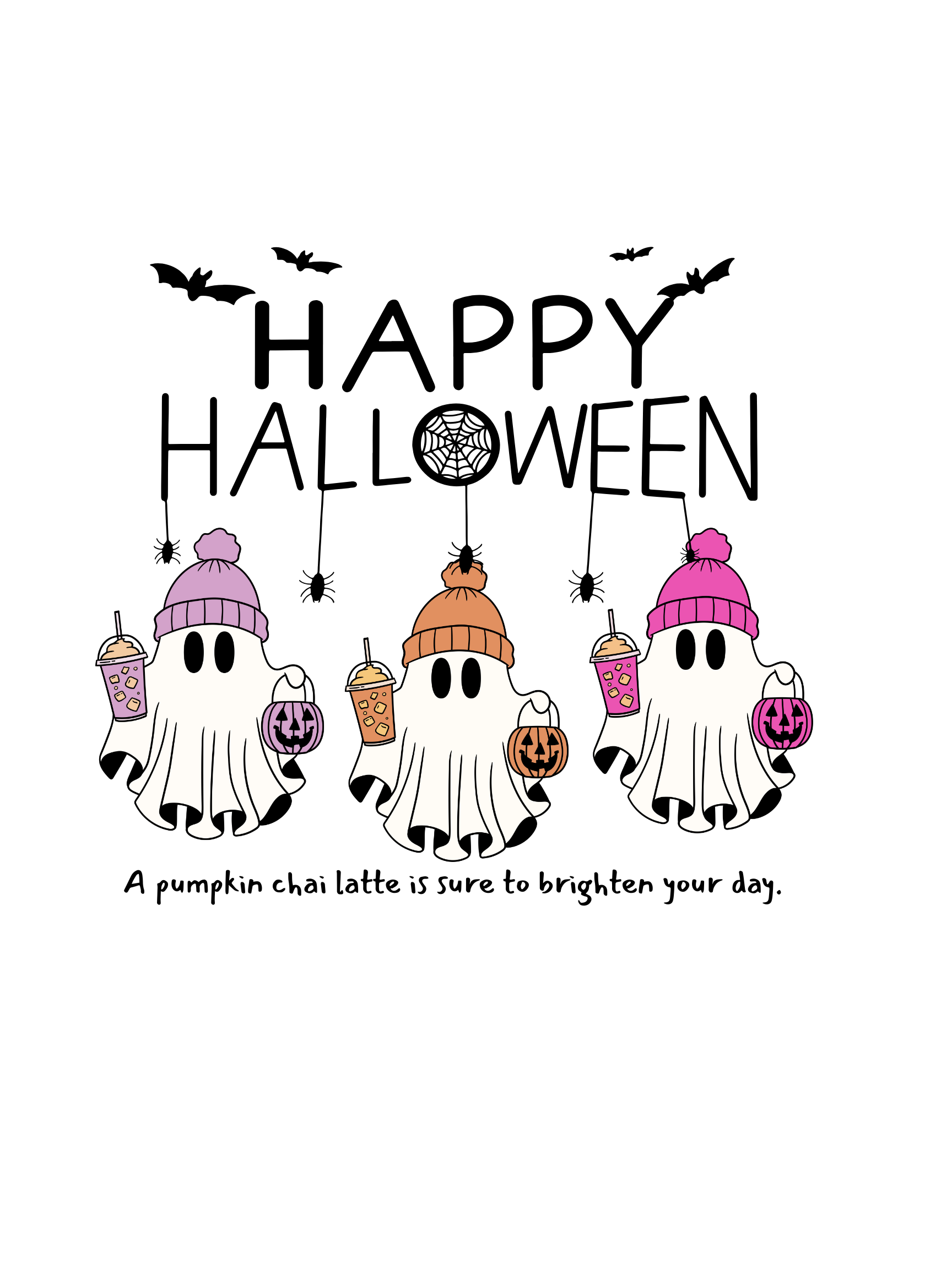 Happy Halloween Ghost T-Shirt, Halloween Apparel, Spooky Costume Top, Gift for Halloween Lovers