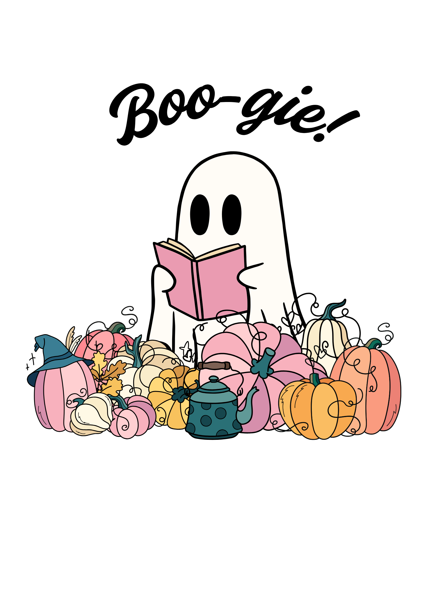Boo-gie! Ghost Short Sleeve Tee, Unisex Halloween Shirt, Cute Fall T-Shirt, Casual Ghost Tee, Autumn Vibes