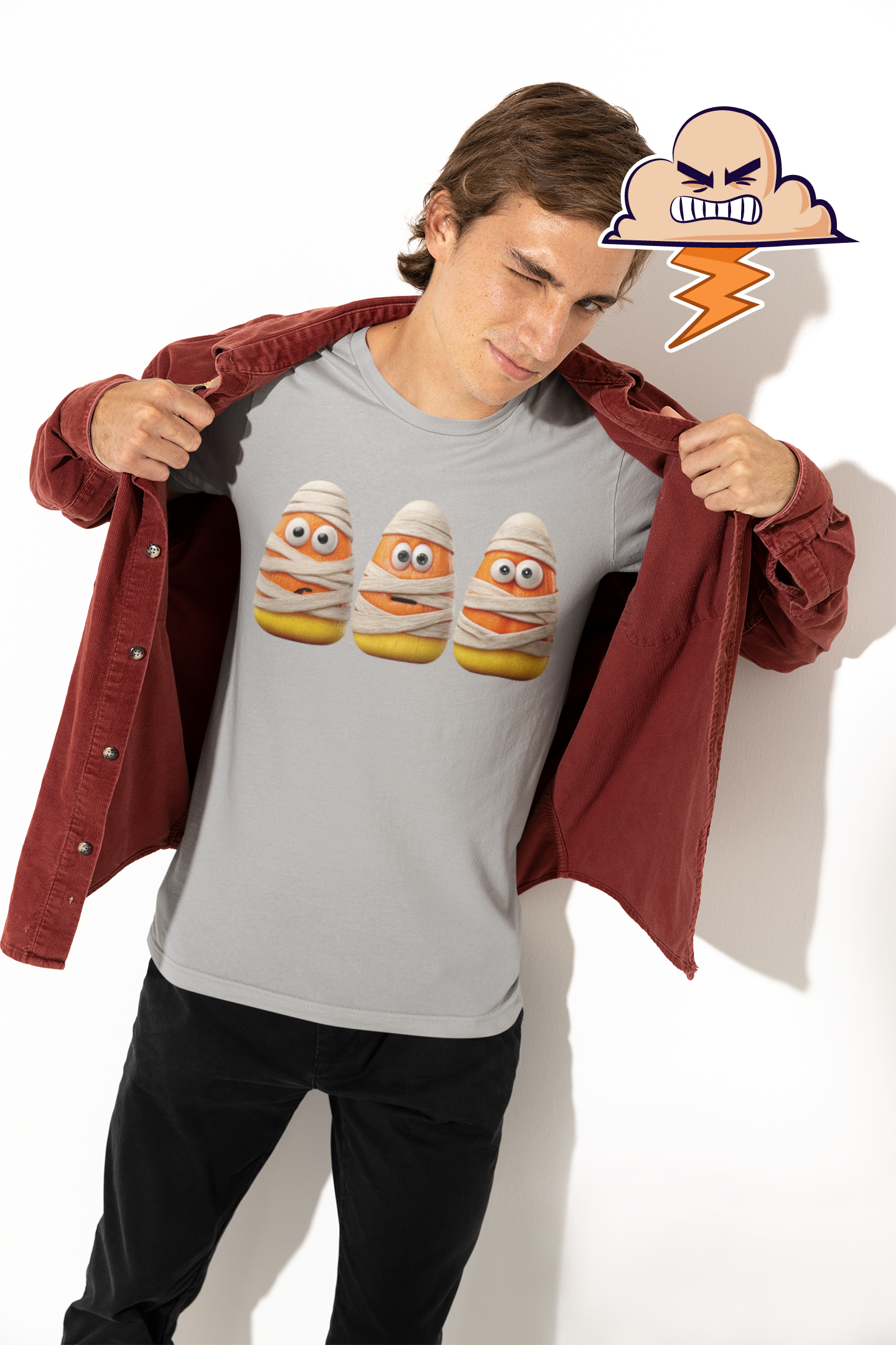 Funny Halloween Mummy Tee for Unisex, Spooky Apparel, Halloween Costume Shirt, Trick or Treat Top, October Festive Wear