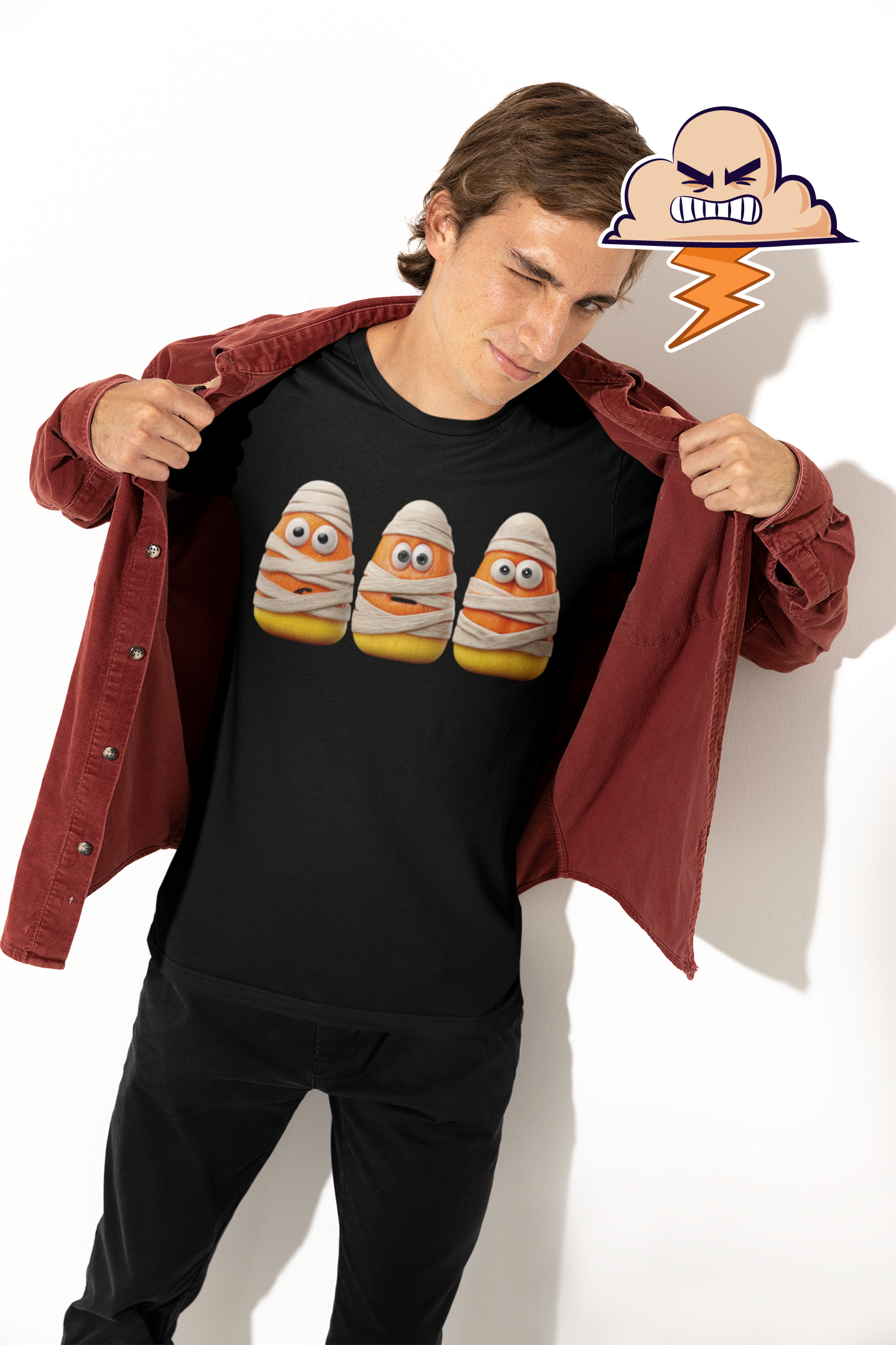 Funny Halloween Mummy Tee for Unisex, Spooky Apparel, Halloween Costume Shirt, Trick or Treat Top, October Festive Wear