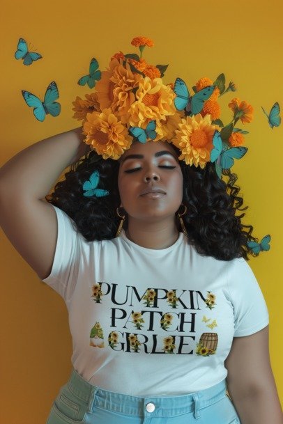 Cute Sunflower Pumpkin Patch Girlie